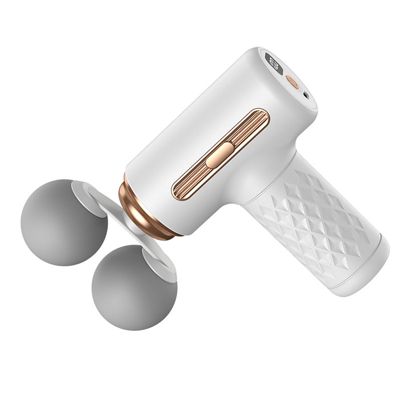 Double-Head Fascia Gun Muscle Relaxation Massager Smart Mini Vibration Impact Gun Portable Digital Display Wireless Massage Gun - image 5