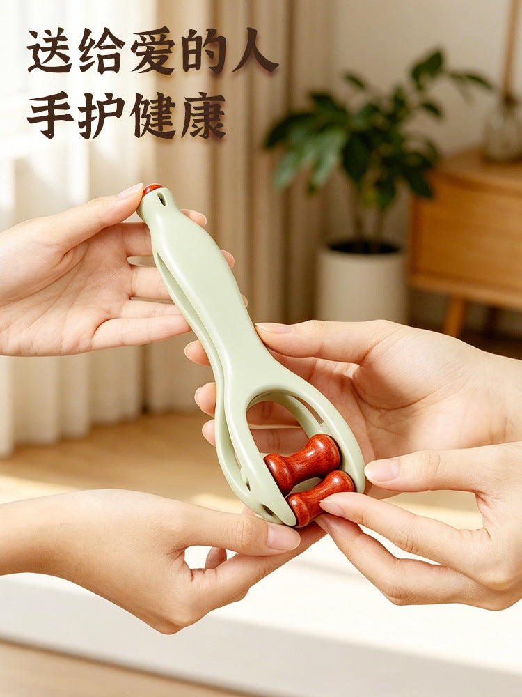 Manufacturer Wholesale Four-Roller Finger Massager, Massage Clip, Finger Slimming Tool, Hand Joint Meridian Dredging Device - image 5
