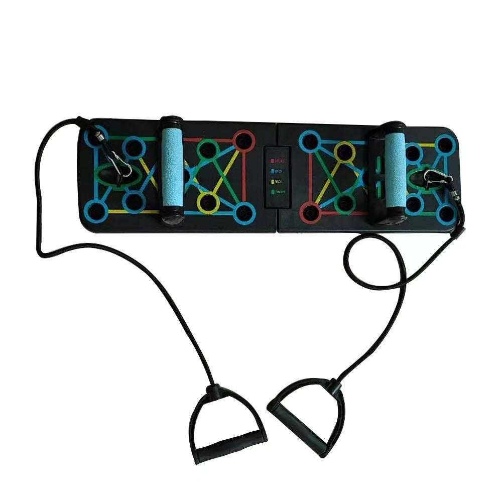 Foldable Push-Up Board Multifunctional Fitness Board Home Stand Chest Muscle Training Fitness Equipment Resistance Rope - image 5