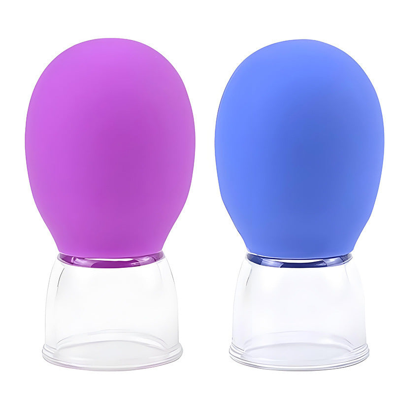 Facial cupping meridian cup, silicone home-use set, glass eye-lifting, moisture-absorbing massage, manual gua sha - image 5
