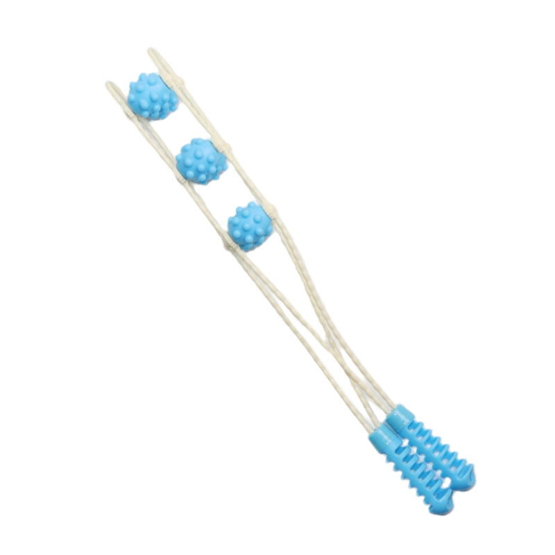 New ball massage back stretcher with plastic rollers for home use, extended bead manual relaxation equipment - image 5