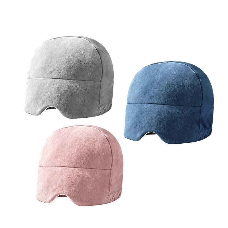 Micro-gravity deep sleep cap, eye mask, light-blocking, special for sleep, Australian wool, head protection, air conditioning, windproof, sleep aid, nap hat for - image 5