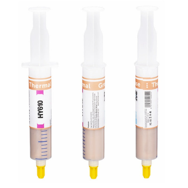 Large needle cylinder type golden thermal silica gel heat dissipation silicone grease CPU graphics card heat dissipation paste thermal paste 610 - image 5