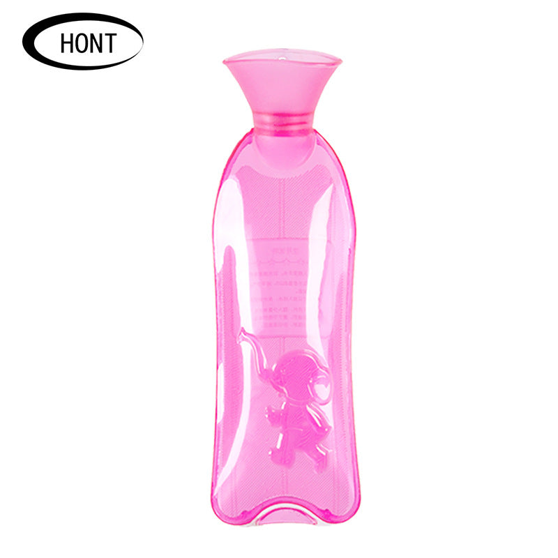 HONT Hongte Thickened PVC Water Injection Hot Water Bag Long Cute Water Filling Warm Water Bag Explosion-proof Hand Warmer Waist Warmer - image 5