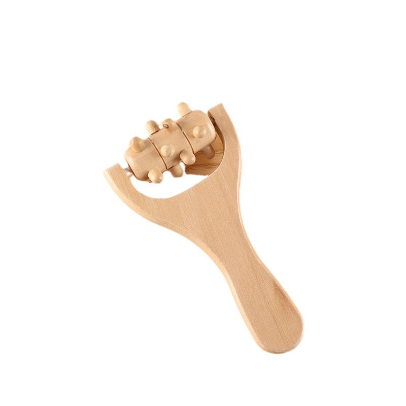 Wooden Massager Foot Massage Hand Push Roller Massage Slingshot Handle Head Shoulder Neck Waist Massage Health Care - image 5