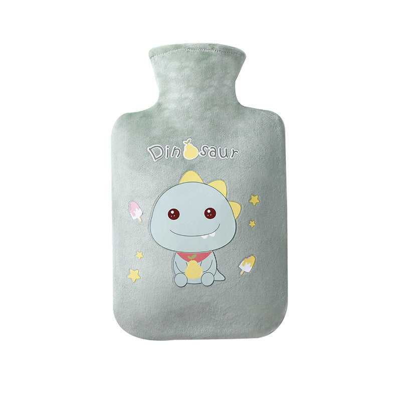 Jojoba Cartoon Water-Filled Hot Water Bottle with Plush Cover Pvc Warm Water Bag Creative Thickened Hand Warmer for Students - image 5