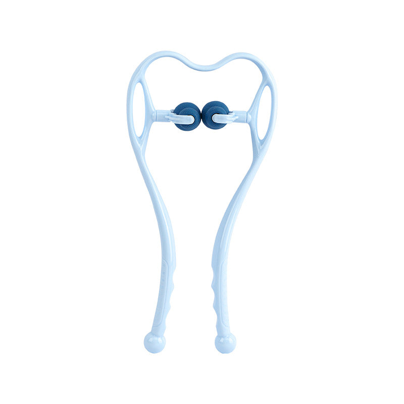 Neck Clamp Manual Cervical Massage Neck Clamp Multi-Roller Rotatable Shoulder, Neck, Leg, Abdominal Relaxation Massager for Home Use - image 5