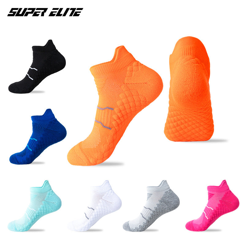 Towel-Soled Socks for Men and Women, Short-Tube Particle Massage Soles, Sweat-Absorbent, Non-Slip Sports Socks, Marathon Professional Running Socks - image 5