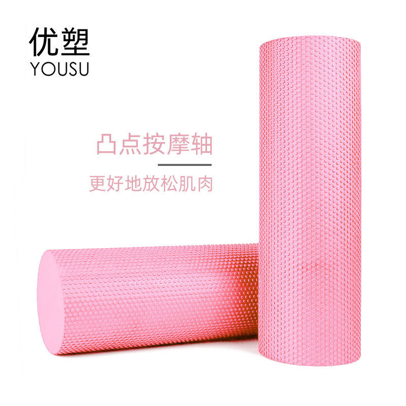 Solid yoga column muscle relaxation 3D solid eva foam roller 90cm foam fitness shaft - image 5