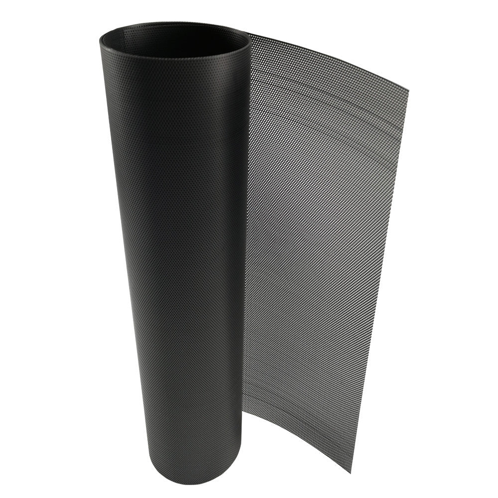 Black PVC dust-proof net punched mesh plate plastic net computer host filter chassis fan heat dissipation net cover 30CM - image 5
