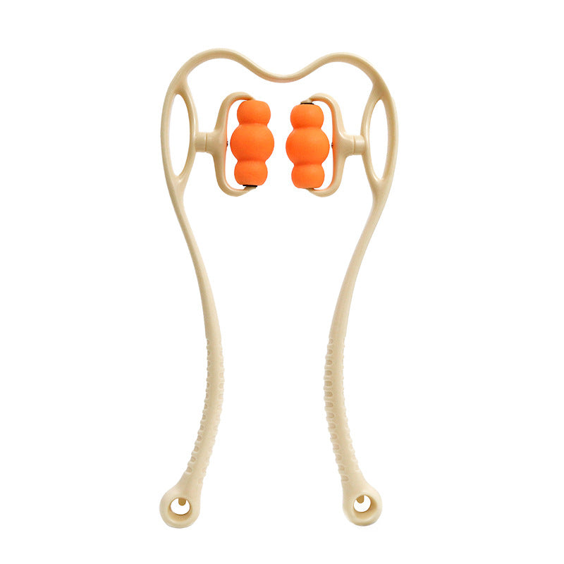 Manual Cervical Spine Massager Shoulder and Neck Roller Massage Clip for Home and Office Neck Kneading Relaxation Handheld Massager - image 5