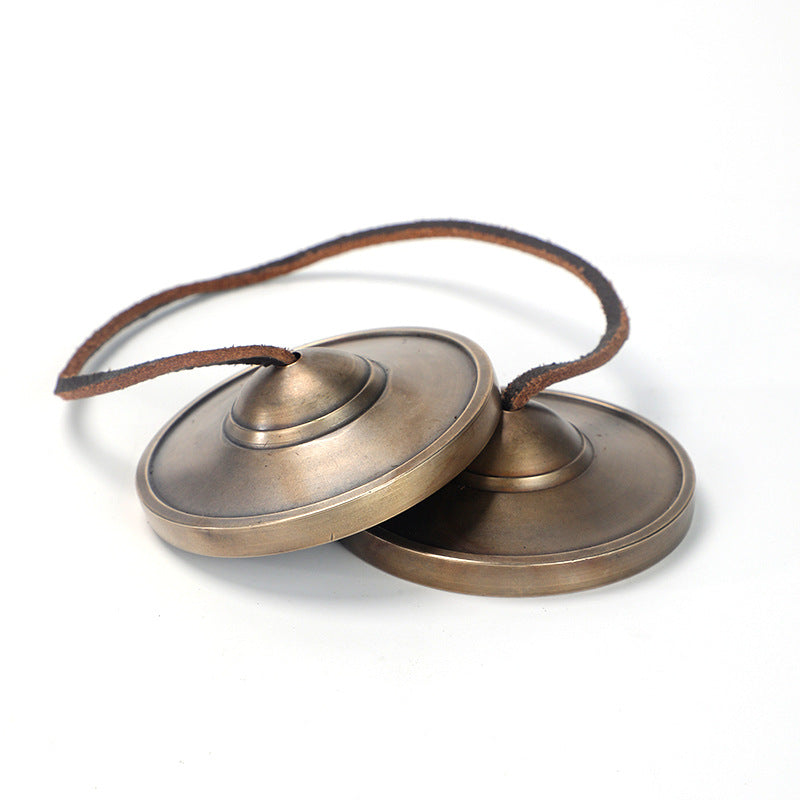 Ring Bells Nepal Handmade Bronze Ring Bells Ring Cymbals Box Tone Therapy Yoga Meditation Ding Xia Sound Crisp Bell - image 5