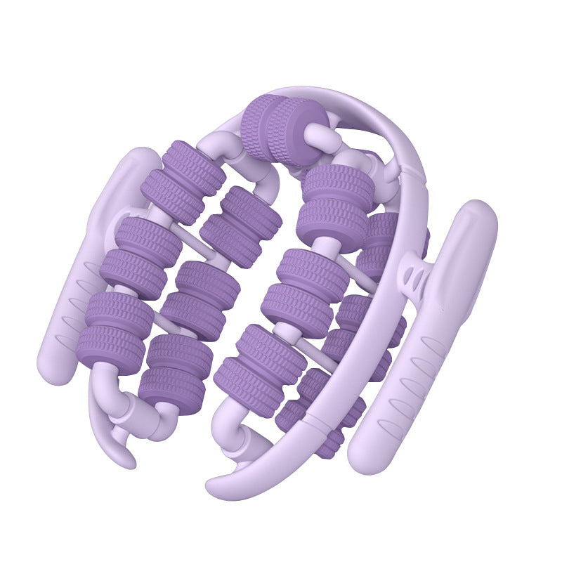 28-Wheel Leg Ring Leg Clamp Roller Calf Muscle Relaxation Beautiful Leg Massage Slimming Leg Yoga Ring Leg Clamp - image 5