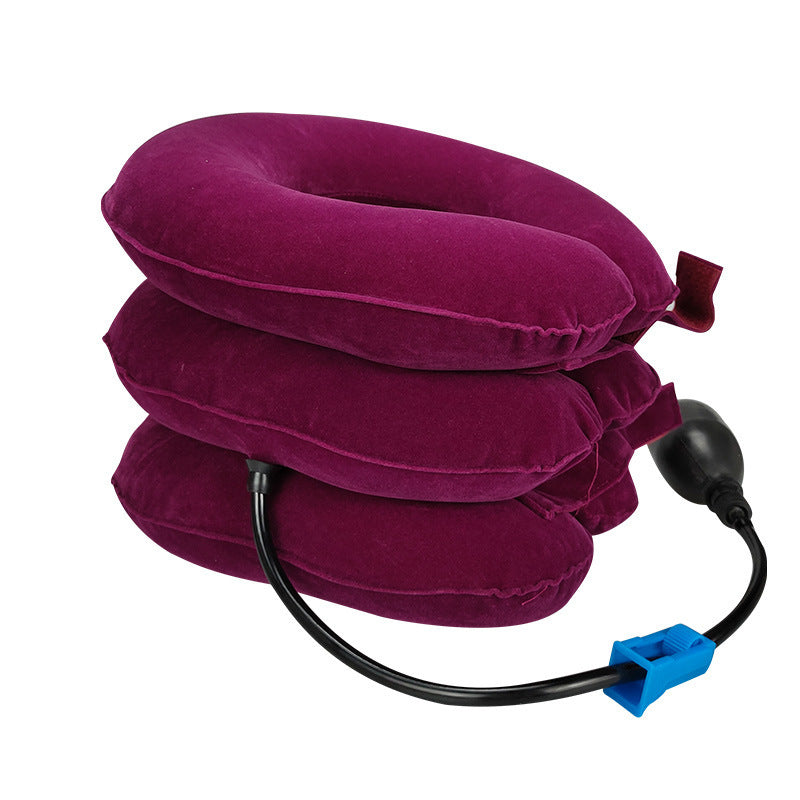 Junlaikang three-layer inflatable neck pillow cervical stretching equipment neck massager office home anti-bow artifact - image 5