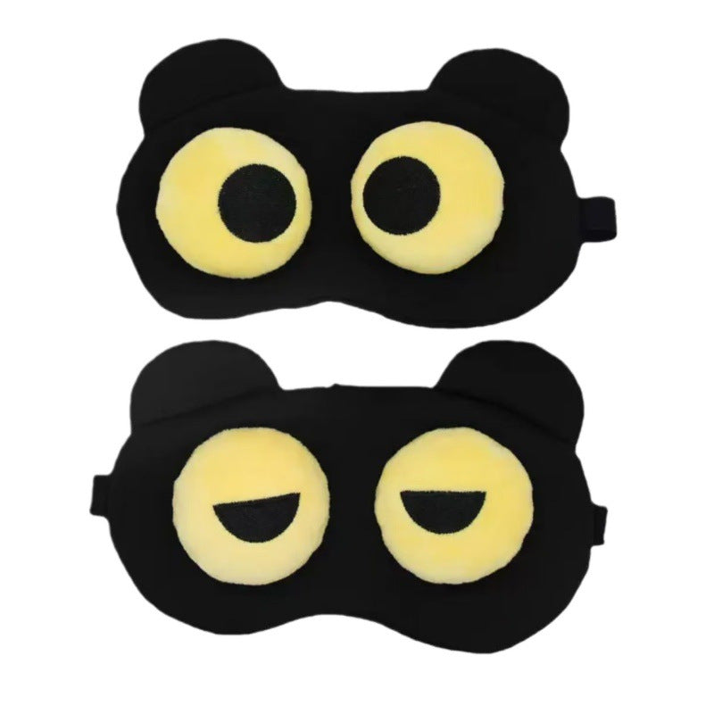 Funny Eye Mask to Relieve Fatigue, Block Light, Breathable for Men and Women, Cute Cartoon Ice Pack for Students, Nap Eye Protection - image 5