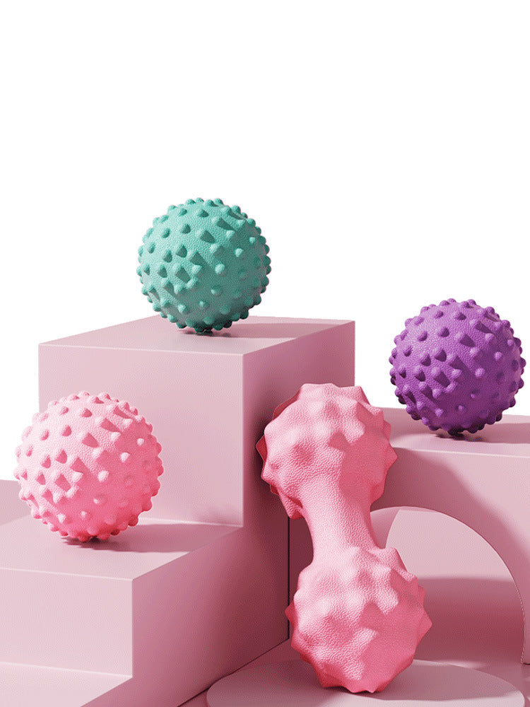 Waist, Back and Neck Stretching Tpr Floating Peanut Ball Fascia Ball Foot Massage Ball Relaxation Yoga Fitness Ball - image 5