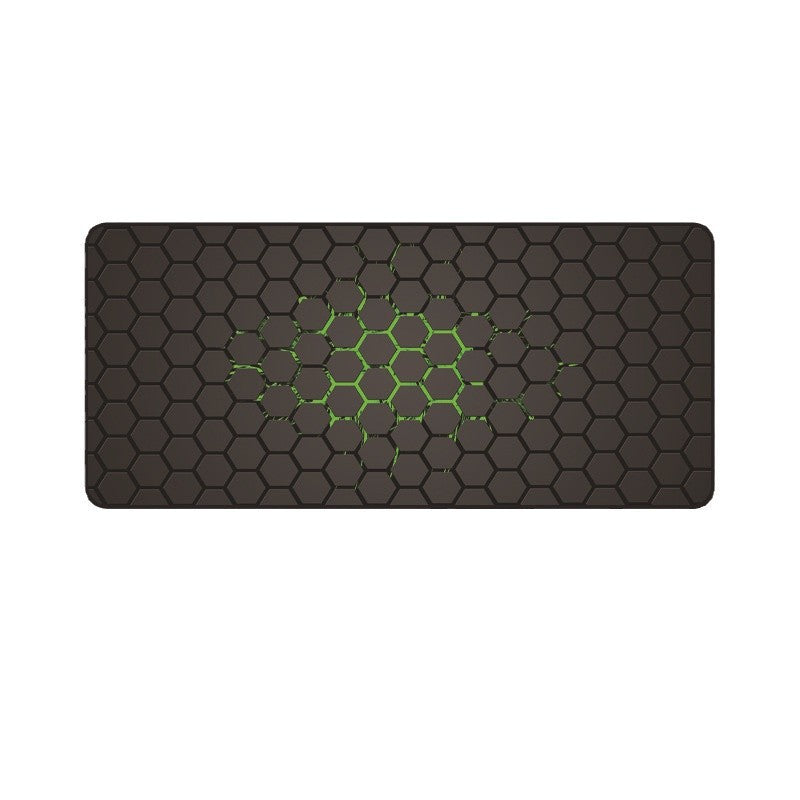 Cross-Border Honeycomb Mouse Pad Mechanical Diagram Stain-Resistant Gaming Computer Keyboard Black Mouse Pad Extra Long Heat Transfer Desk Pad - image 5