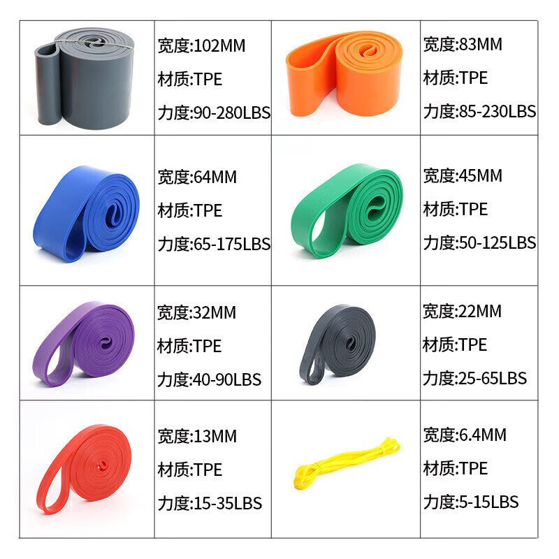 Resistance Band Elastic Band Fitness Squat Explosive Strength Training Chest Muscle Pull-Up Tension Rope Yoga Tension Band - image 5