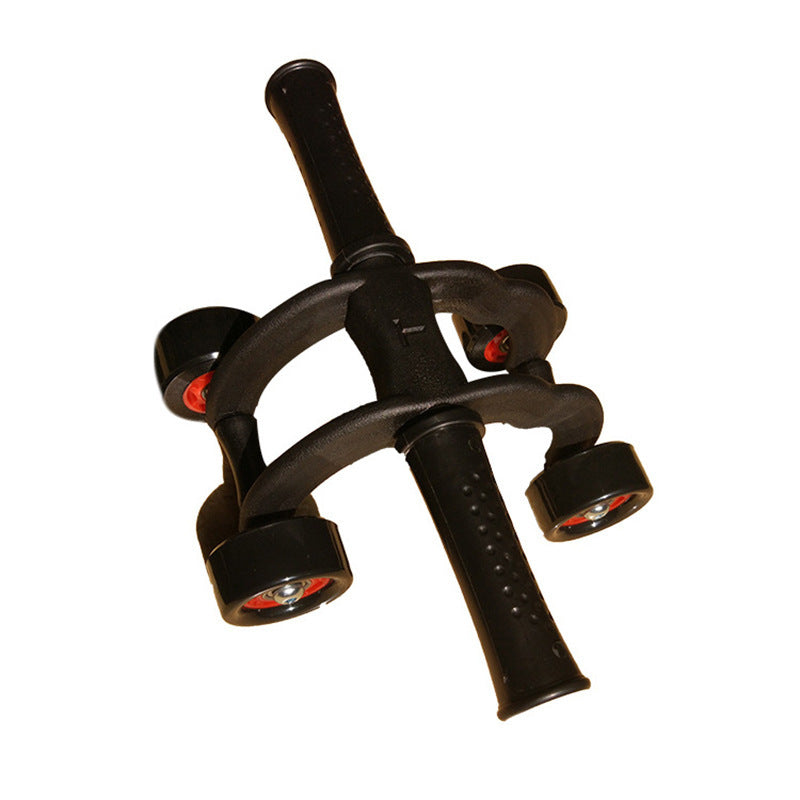 Non-Slip Silent 4-Wheel Abdominal Fitness Wheel Indoor Small Fitness Trainer Abdominal Curling Beginner Abdominal Muscle Exercise Weight Loss and Waist Slimming - image 5