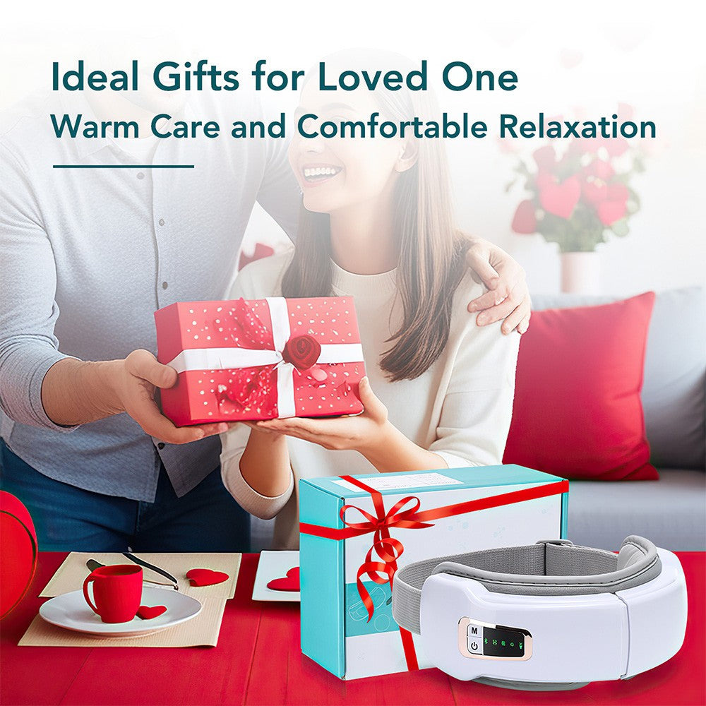 Smart Eye Massager With Vibration,Heat,Airbag Compression & Bluetooth Music