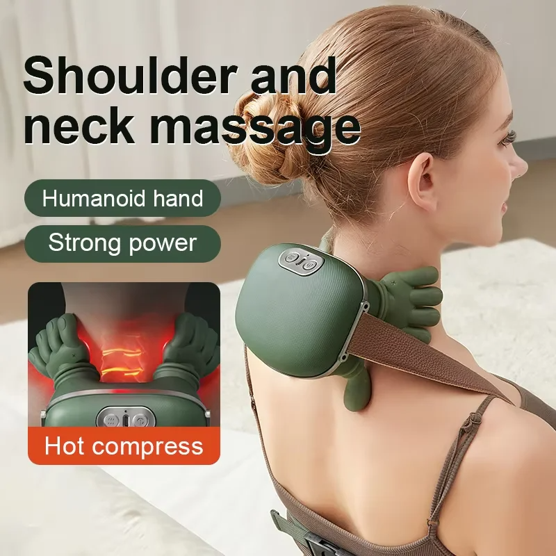 Bionic Finger Neck & Shoulder Massager, Wireless Cervical Trapezius Kneading…
