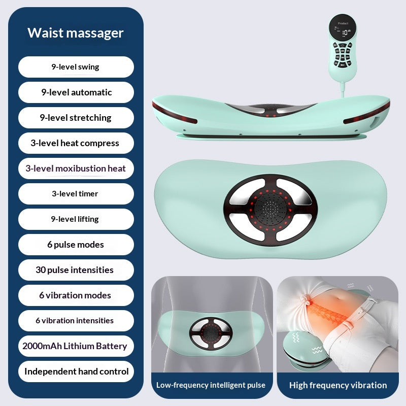 Household Hot Compress Pulse Lumbar Massager
