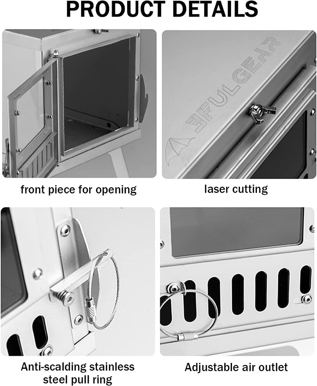 New Portable Stainless Steel Wood Burning Tent Stove – Camp & Outdoor Use – 112391