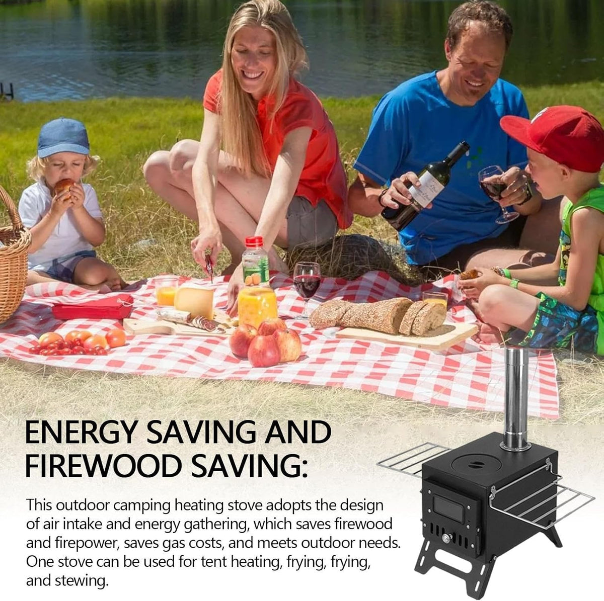 Portable Wood Burning Tent Stove – Compact Camping Heater | 127155