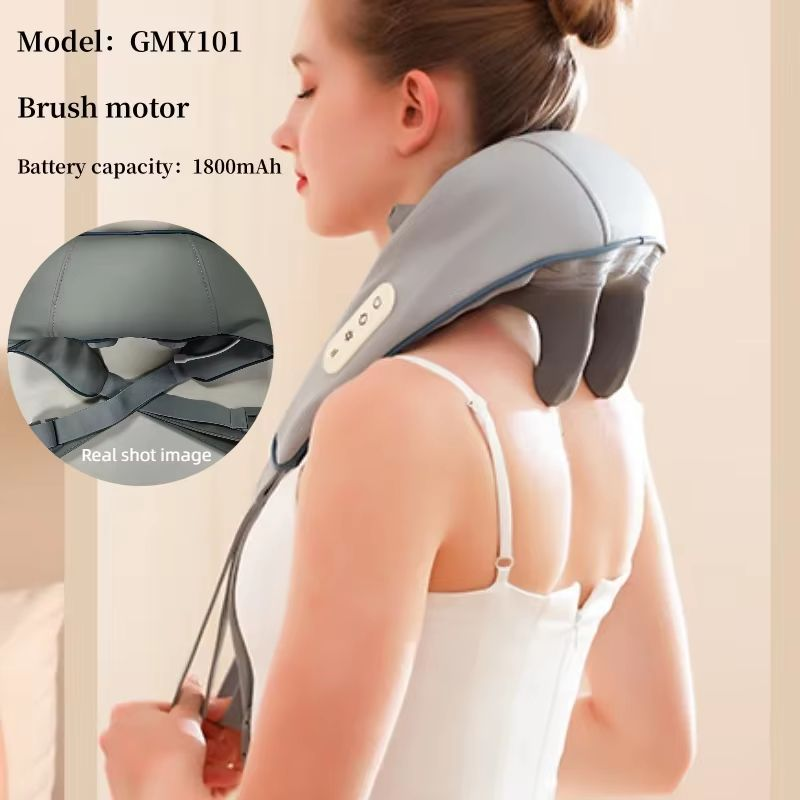 Grey Neck And Shoulder Massager 6 Nodes With Heat & Infrared Therapy 4 Gears…