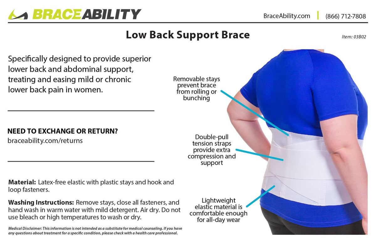 Women’s Lower Back Brace for Pain Relief (FINAL SALE)