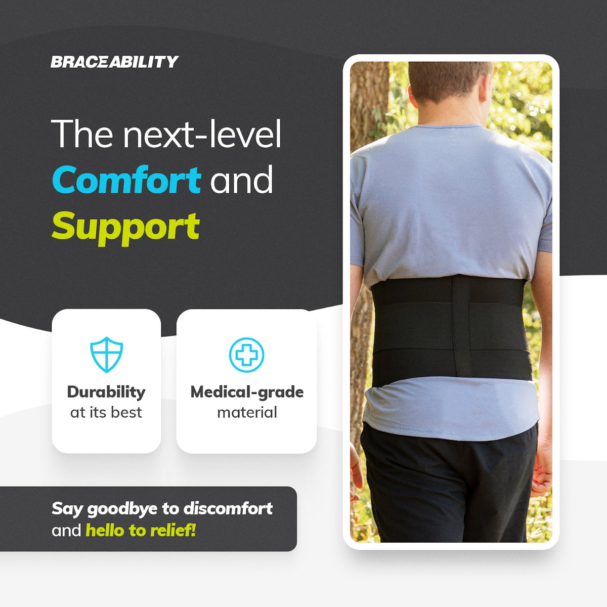 Lumbar Back Brace | Chronic Pain Relief from Sciatica and Pinched Nerve
