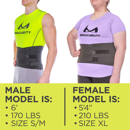 Sleeping Back Brace | Comfortable Nighttime and Sitting Lumbar Elastic Compression Neoprene Support