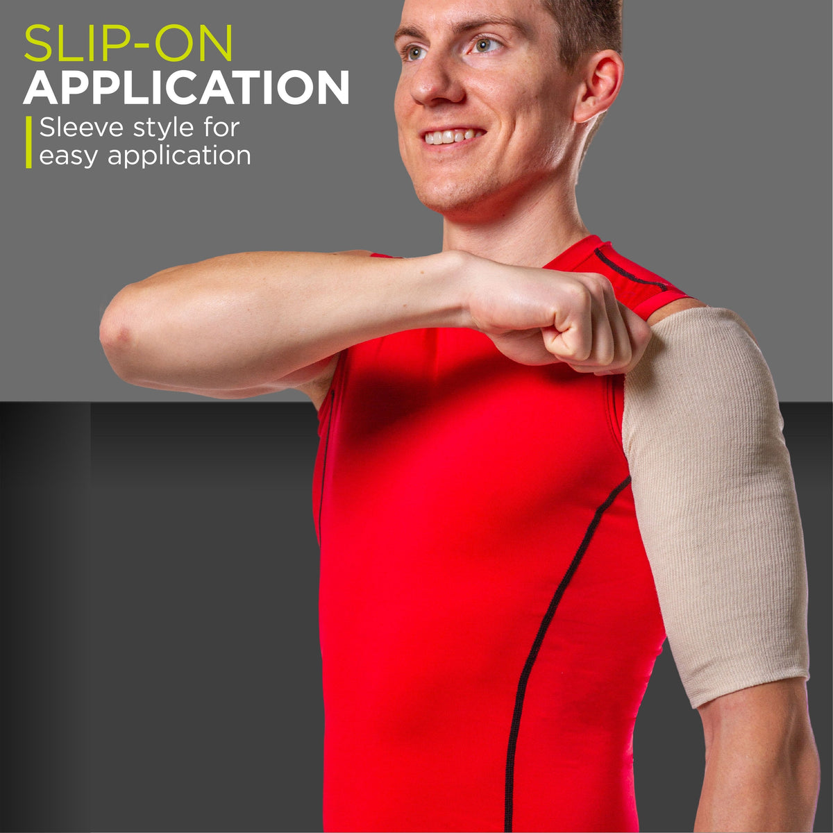 Shoulder Stockinette | Compression Sleeve for Sarmiento Brace and Humeral Fracture Bicep Splint (2 Pack)