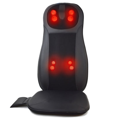 Shiatsu Neck and Back Massager Cushion Pad for Chair with Heat and Remote Control (ZMA-14)