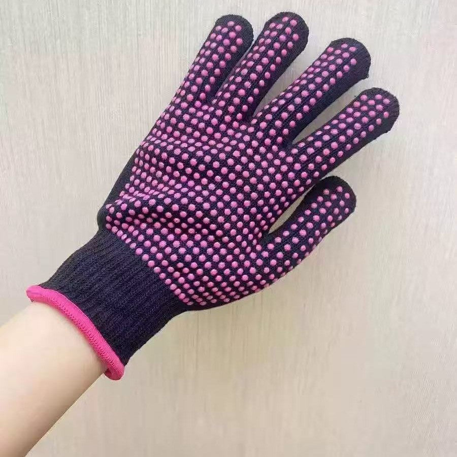 Hairdressing Perm Gloves Pvc Non-Slip Curling Iron Straightener Gloves 300 Degree High Temperature Resistant Anti-Scald Barbecue Heat Insulation Gloves - image 4