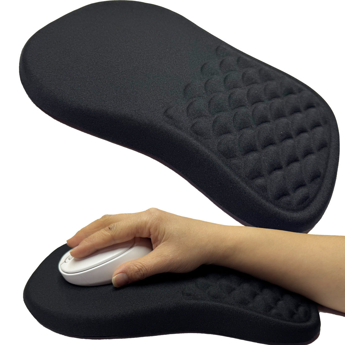 Cross-Border Slope-Shaped Wrist Support Mouse Pad, Memory Foam Soft Massage Wrist Rest, Dirt-Resistant, Non-Slip, Office Gaming Keyboard Hand Rest - image 1