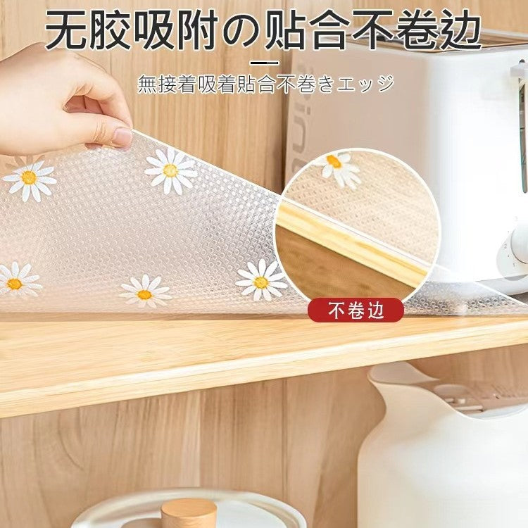 Eva Daily Kitchen Daisy Drawer Mat, Heat-Insulating Pot Mat, Oil-Proof and Moisture-Proof Table Mat, Wardrobe Shoe Cabinet Mat, Cuttable Paper - image 3