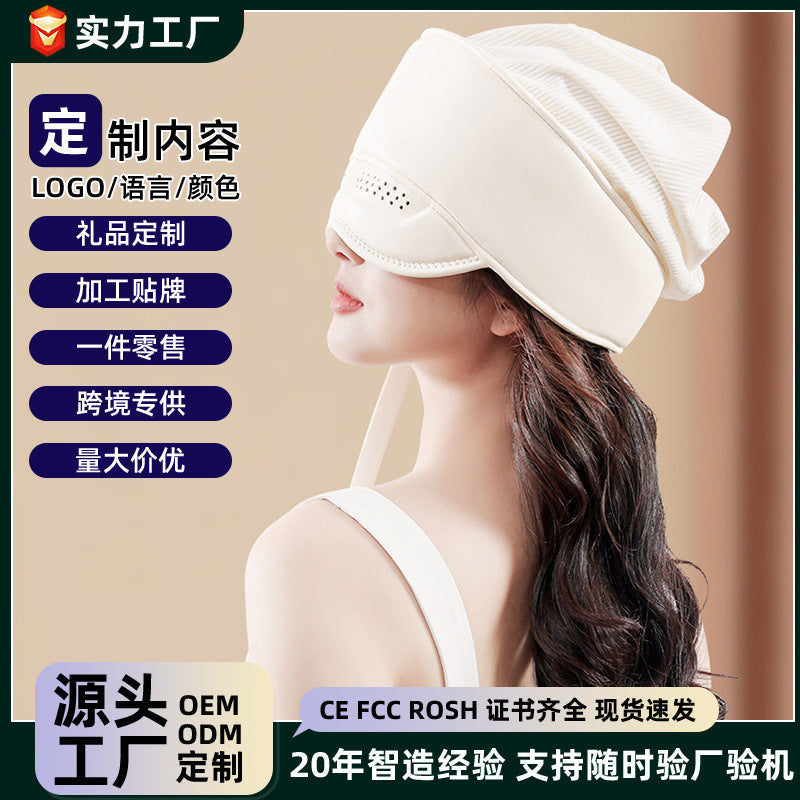Head Massager Cross-Border English Version Electric Airbag Scalp Massage Hat Sleep Home Use Hot Compress Head Massager - image 1