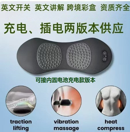 Cross-Border English Waist Pillow for Sleeping on Bed, Lumbar Support Cushion, Waist Support Pad, Lumbar Massage Heating Pad - image 1