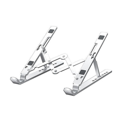 Laptop Stand Aluminum Alloy Multifunctional Foldable Vertical Support Stand with Storage, Heat Dissipation, Adjustable Height, and Rotatable - image 5