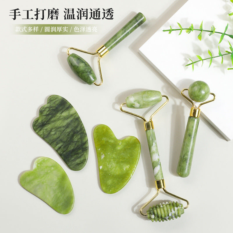 Facial Massager, Lifting and Firming Face Roller, Magic Tool, Gua Sha Board, Facial Jade Massage Roller, Heart-Shaped Rose Quartz - image 4