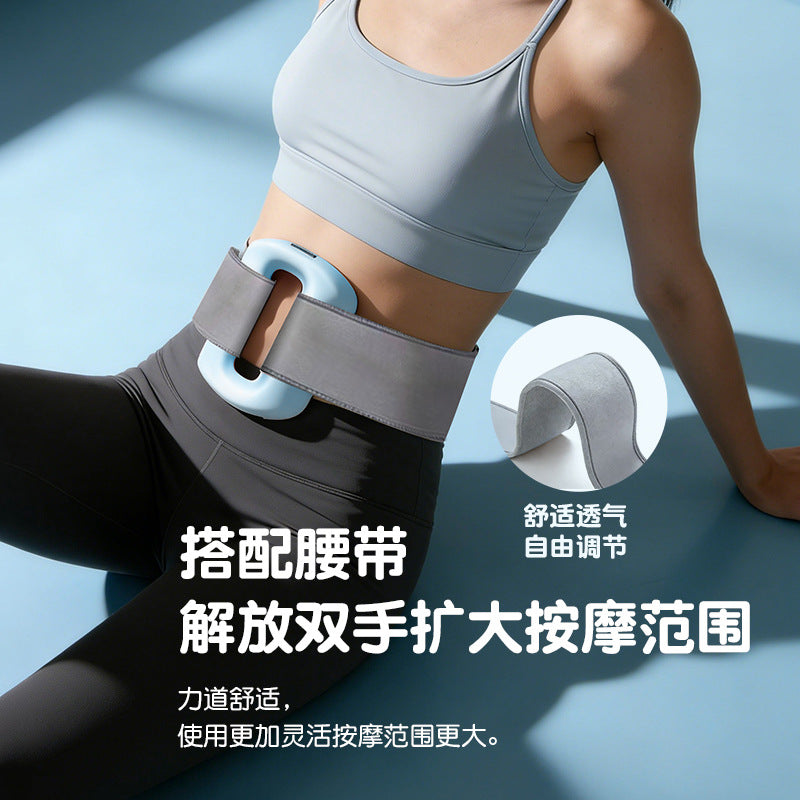 Double-Head Fascia Gun Muscle Relaxation Massager Smart Mini Vibration Impact Gun Portable Digital Display Wireless Massage Gun - image 2