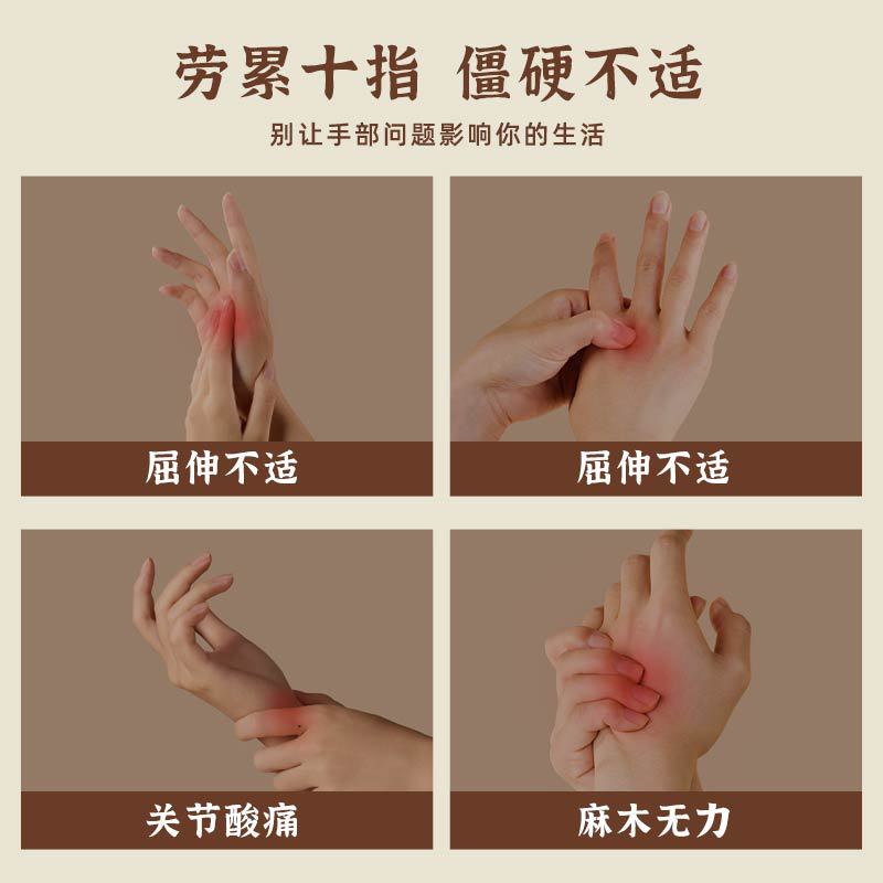 New Model Finger Massager with Solid Wood Roller for Massaging Hand Joints and Fine Meridians, Finger Scraping Massager - image 3