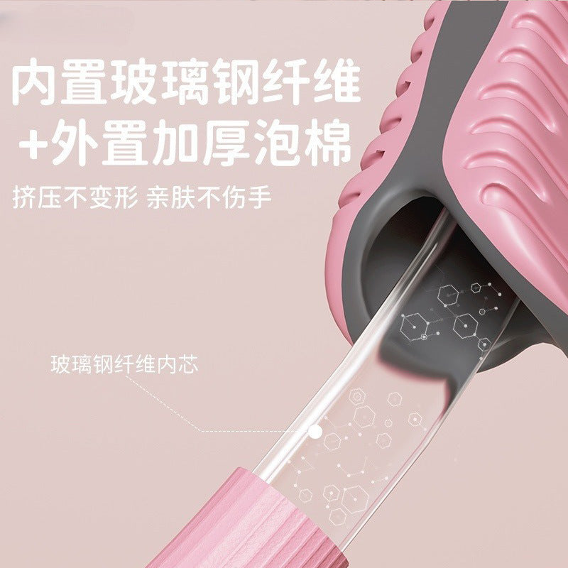 Manufacturer Wholesale Yoga Pilates Ring with Tpe-Coated Handle, Fiberglass Ring for Fitness, Back-Stretching Magic Ring, Massage - image 3
