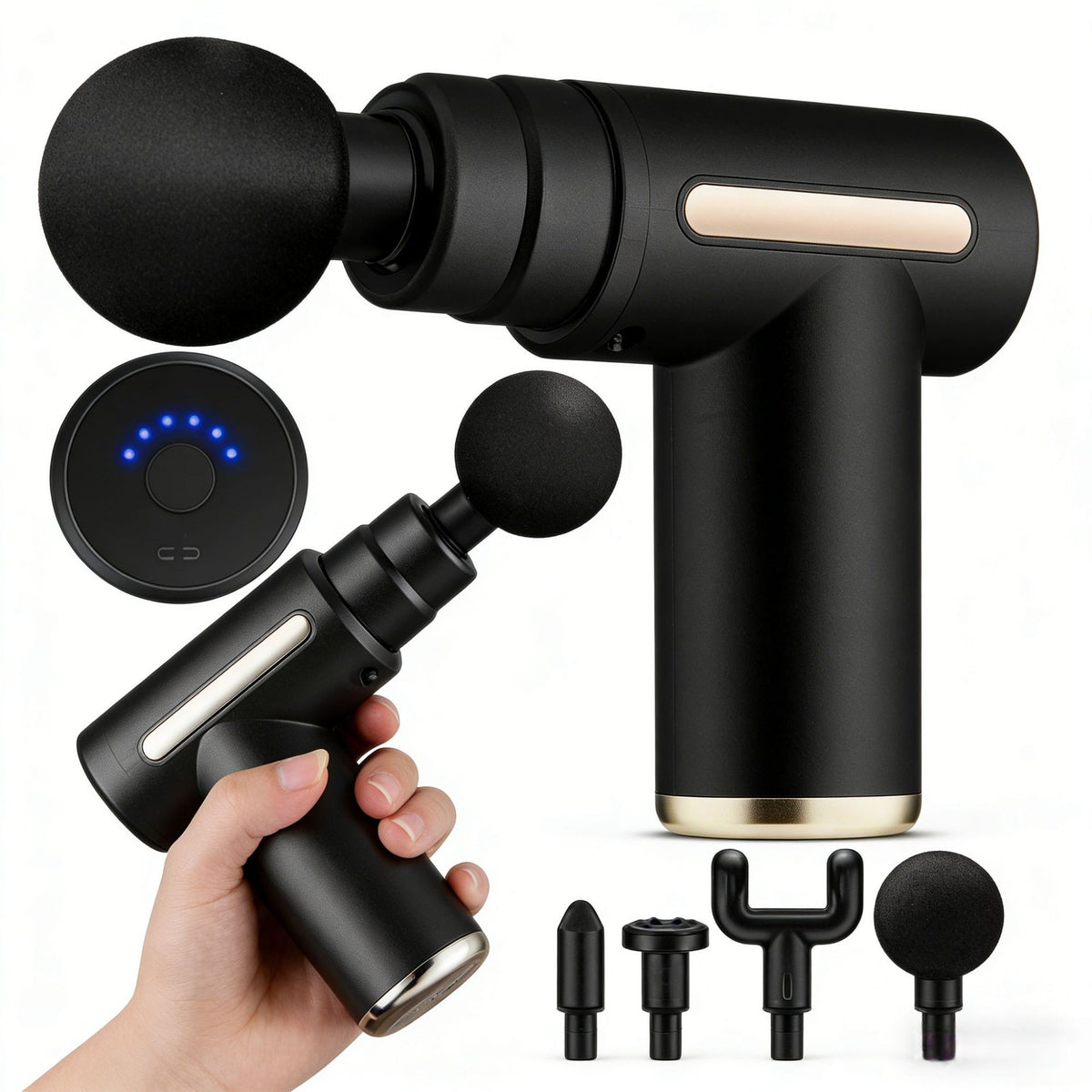 Cross-Border Mini Massager Fascia Gun Rechargeable Model Direct Supply for Muscle Fitness Neck Fascia Gun Electric Vibrator - image 1