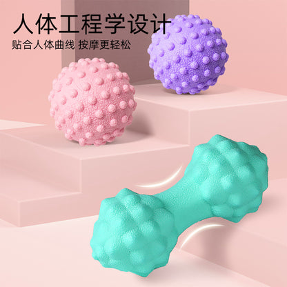 Fascia Ball, Foot Massage Ball, Waist and Back Muscle Relaxation Yoga Fitness Ball, Neck Fascia Ball, Foot Arch Peanut Ball - image 4