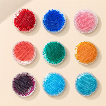 Round 10×10 cm PVC gel ice pack with ice crystal filling - view 5