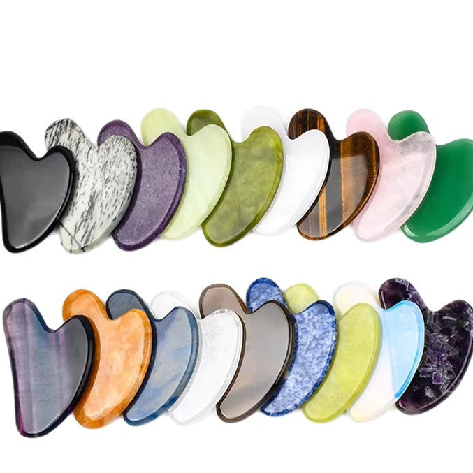 Amazon's Best-Selling Pink Crystal Jade Double-Headed Roller Massager, Heart-Shaped Scraper, Special Massage and Gua Sha Tool, in Stock from the Manufacturer - image 5