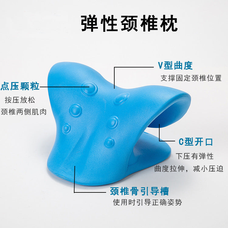C-Shaped Cervical Spine Massage Pillow Gravity Acupressure Neck Massager Cervical Spine Pillow Neck and Shoulder Massage Pillow Home Factory - image 3