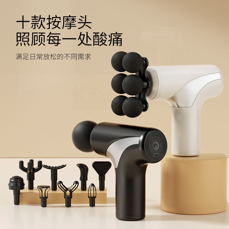 Mini Fascia Gun Muscle Relaxation Massager Multi-Functional Mini Vibration Impact Gun Portable Electric Massage Gun Cross-Border - image 4